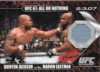 2009 Topps UFC Round 1 - Debut Mat Relics #DMJE Quinton Jackson / Marvin Eastman Front