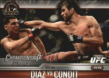 2015 Topps UFC Champions - Championship Clashes #CC-3 Carlos Condit / Nick Diaz Front