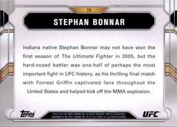 2015 Topps UFC Chronicles - Silver #20 Stephan Bonnar Back