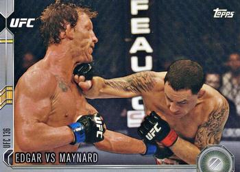 2015 Topps UFC Chronicles - Silver #140 Edgar vs Maynard Front