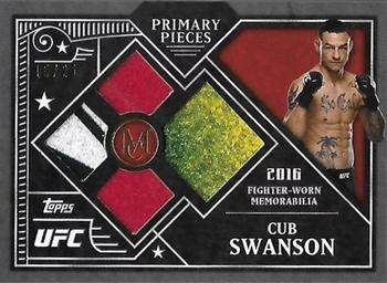 2016 Topps UFC Museum Collection - Single-Fighter Primary Pieces Quad Relics Copper #PPQ-CS Cub Swanson Front
