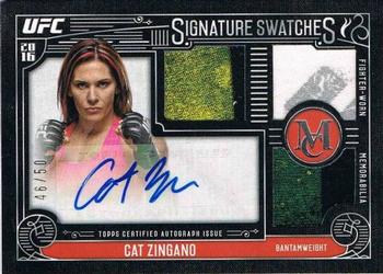 2016 Topps UFC Museum Collection - Single-Fighter Signature Swatches Triple Relic Autographs #SDTA-CZ Cat Zingano Front