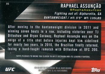 2017 Topps UFC Knockout #95 Raphael Assuncao Back