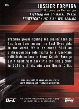 2017 Topps UFC Knockout #100 Jussier Formiga Back