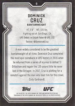 2017 Topps Museum Collection UFC #9 Dominick Cruz Back