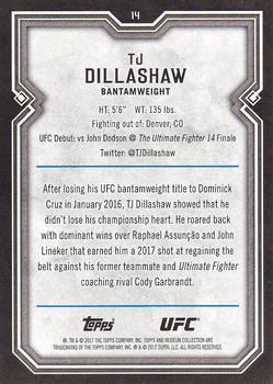 2017 Topps Museum Collection UFC #14 TJ Dillashaw Back