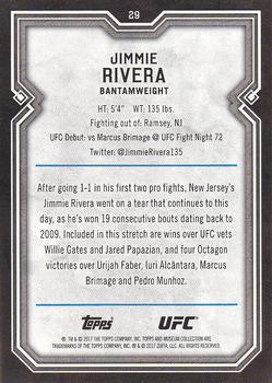 2017 Topps Museum Collection UFC #29 Jimmie Rivera Back