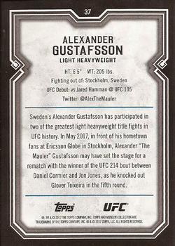 2017 Topps Museum Collection UFC #37 Alexander Gustafsson Back