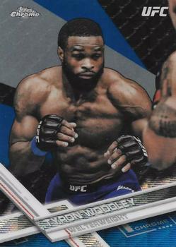 2017 Topps Chrome UFC - Blue Wave Refractor #20 Tyron Woodley Front