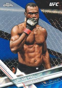 2017 Topps Chrome UFC - Blue Wave Refractor #44 Uriah Hall Front