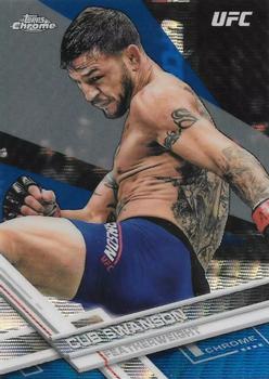 2017 Topps Chrome UFC - Blue Wave Refractor #46 Cub Swanson Front