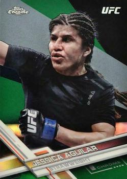 2017 Topps Chrome UFC - Green Refractor #65 Jessica Aguilar Front