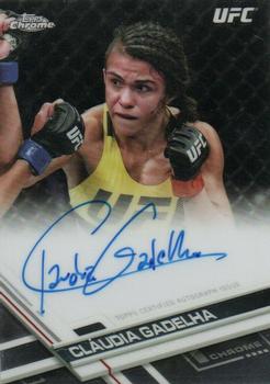 2017 Topps Chrome UFC - Fighter Autographs #FA-CG Cláudia Gadelha Front
