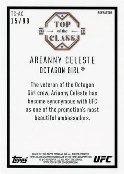 2017 Topps Chrome UFC - Top of the Class Refractor #TC-AC Arianny Celeste Back