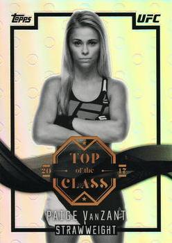 2017 Topps Chrome UFC - Top of the Class Refractor #TC-PV Paige VanZant Front
