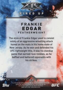2017 Topps Chrome UFC - UFC Fire #UF-FE Frankie Edgar Back