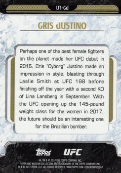 2017 Topps Chrome UFC - UFC Tier 1 #UT-CJ Cris Justino Back