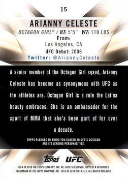 2018 Topps UFC Knockout #15 Arianny Celeste Back
