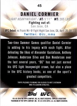 2018 Topps UFC Knockout #45b Daniel Cormier Back