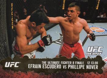 2009 Topps UFC Round 2 - Gold #117 Efrain Escudero / Phillipe Nover Front
