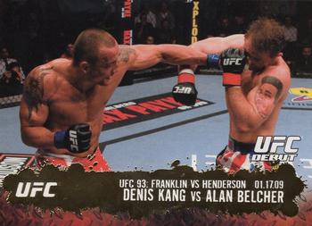2009 Topps UFC Round 2 - Gold #122 Denis Kang / Alan Belcher Front