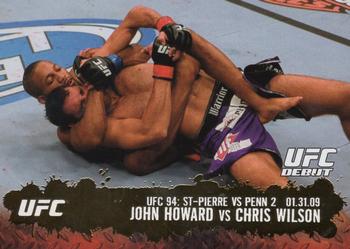 2009 Topps UFC Round 2 - Gold #124 John Howard / Chris Wilson Front