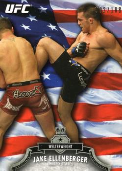2012 Topps UFC Bloodlines - Country Flag #27 Jake Ellenberger Front