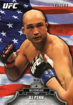 2012 Topps UFC Bloodlines - Country Flag #57 BJ Penn Front