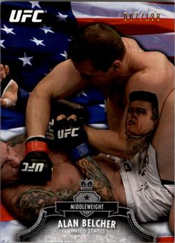 2012 Topps UFC Bloodlines - Country Flag #61 Alan Belcher Front