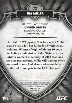 2012 Topps UFC Bloodlines - Red #73 Jim Miller Back