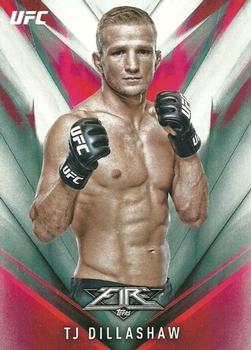 2017 Topps UFC Fire #13 TJ Dillashaw Front