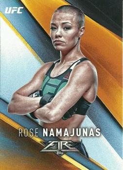 2017 Topps UFC Fire #50 Rose Namajunas Front