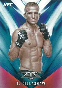 2017 Topps Fire UFC - Blue Flame #13 TJ Dillashaw Front