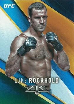 2017 Topps Fire UFC - Blue Flame #35 Luke Rockhold Front