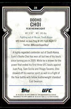 2017 Topps Museum Collection UFC - Copper #28 Dooho Choi Back