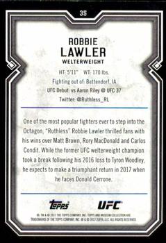 2017 Topps Museum Collection UFC - Copper #35 Robbie Lawler Back