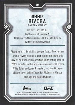 2017 Topps Museum Collection UFC - Emerald #29 Jimmie Rivera Back