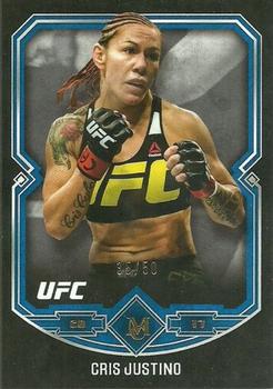 2017 Topps Museum Collection UFC - Sapphire #41 Cris Justino Front