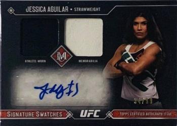 2017 Topps Museum Collection UFC - Single-Fighter Signature Swatches Dual Relic Autographs #SSADR-JA Jessica Aguilar Front