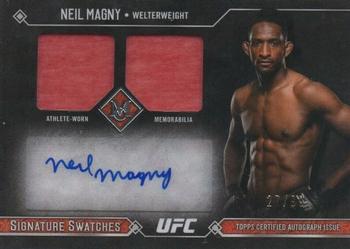 2017 Topps Museum Collection UFC - Single-Fighter Signature Swatches Dual Relic Autographs #SSADR-NM Neil Magny Front