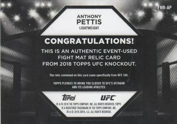 2018 Topps UFC Knockout - Fight Mat Relics Purple #FMR-AP Anthony Pettis Back