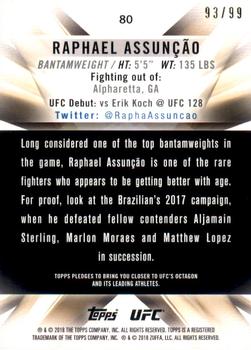 2018 Topps UFC Knockout - Blue #80 Raphael Assunção Back
