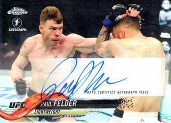 2018 Topps Chrome UFC - Autographs OctoFractor #FA-PF Paul Felder Front