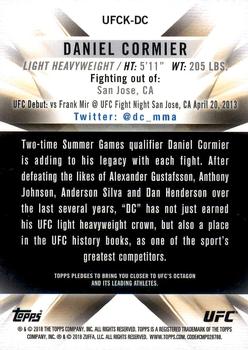 2018 Topps Chrome UFC - 2018 UFC Knockout Chrome #UFCK-DC Daniel Cormier Back