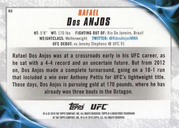 2019 Topps UFC Knockout #82 Rafael Dos Anjos Back