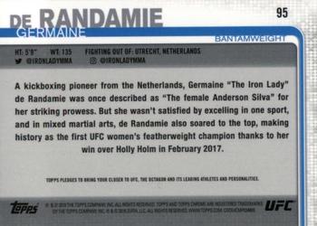 2019 Topps Chrome UFC #95 Germaine de Randamie Back