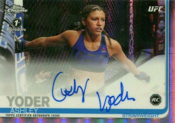 2019 Topps Chrome UFC - Autographs #FA-AY Ashley Yoder Front