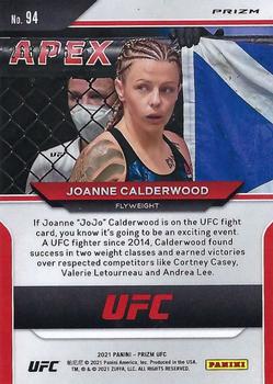 2021 Panini Prizm UFC - Red Prizms #94 Joanne Calderwood Back