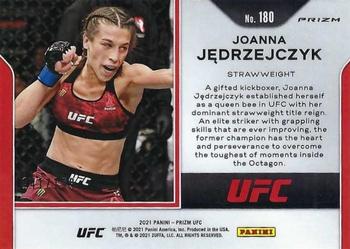 2021 Panini Prizm UFC - Blue Prizms #180 Joanna Jedrzejczyk Back