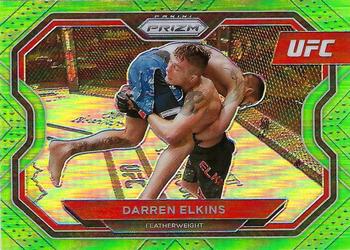 2021 Panini Prizm UFC - Neon Green Prizms #166 Darren Elkins Front